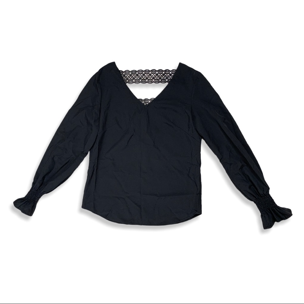 Unbranded | Size S Satin-Like V-Neck Blouse